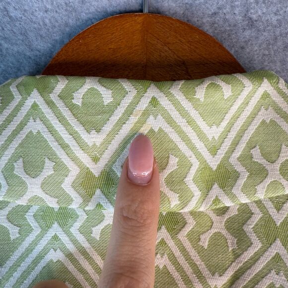 Vintage 'Enough About Me' Long Button Up Mint Green Art Deco 70s Coat Sz 6 Retro - Picture 10 of 11